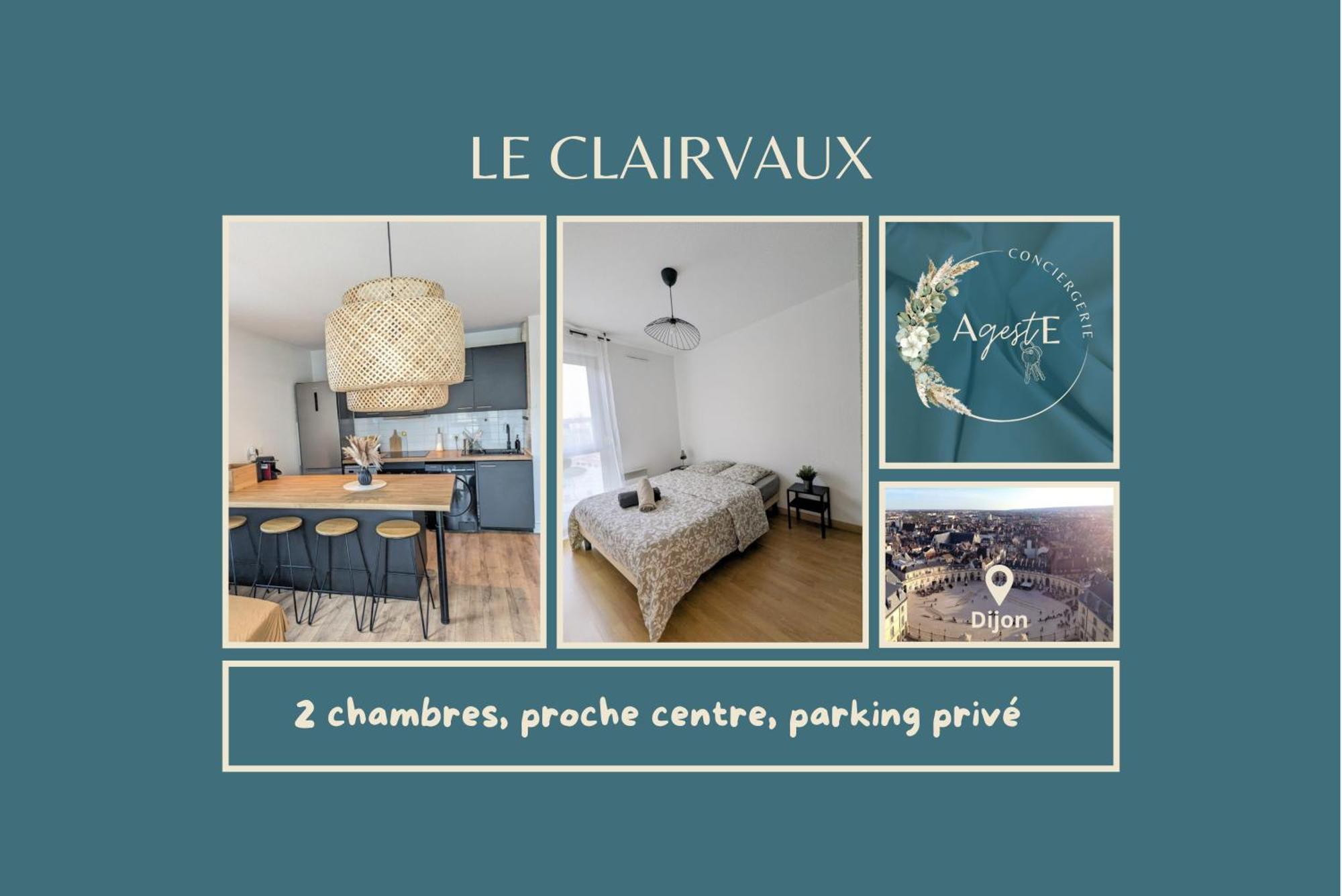 Le Clairvaux - Proche Centre Avec 1 Place En Parking Souterrain 디종 외부 사진